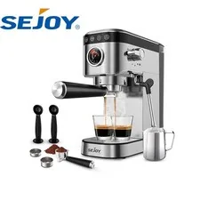 20 Bar Espresso Coffee Machine W/ Grinder & Steam Wand