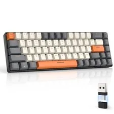 60% Wireless Bluetooth Mechanical Gaming Keyboard, Mini