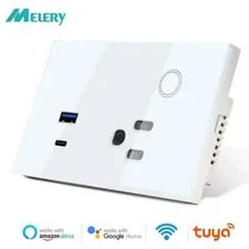 Melery US Standard Tuya Wifi Smart USB Socket 15A PD30W