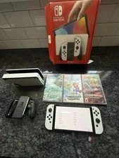 BUNDLE DEAL Nintendo Switch OLED White Console BUNDLE