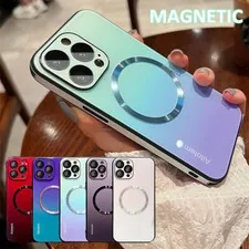 Gradient Mag Safe Shockproof Case Cover For iPhone 15 Pro