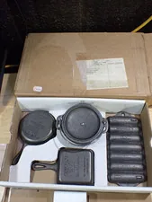 5-Piece Miniature Set Wagner Cast Iron Cookware 100 Year