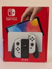 Nintendo Switch OLED - 64GB Game Console - White - Open