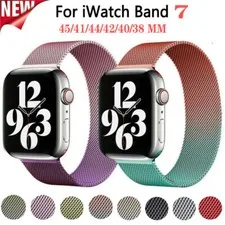 For Apple Watch 7 6 5 4 3 2 1 Mesh Stainless Steel iWatch