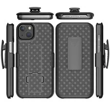 For iPhone 15, 15 Pro, 15 Pro Max Slim Holster Combo Case