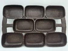 Antique #7 Cast Iron Gem Pan 8 Rectangular Sections
