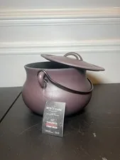 Smith And Clark 4QT Cast Iron Plum Purple Cauldron NWOT