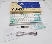 Yunzii YZ-84 Mechanical Keyboard - Wired - Mint (with