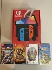 Nintendo Switch Oled CIB Charcoal Gray (Different Box)