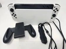 Nintendo Switch OLED Black & White Console HEG-001 W/ AC