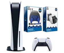 Sony PlayStation 5 Disc Console Bundle W/ Charging Station
