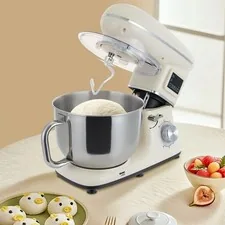 6.5-QT 1350W 6-Speed Food Mixer Kitchen Electric LCD Stand