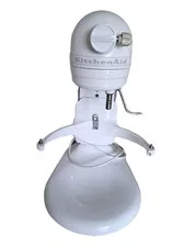 KitchenAid Deluxe Edition White Stand Mixer 6-Qt Bowl Lift