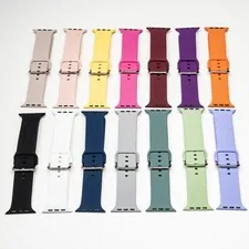 Silicone Band Strap With Buckle For Apple Watch iWatch