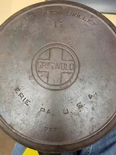 Griswold #11 (PN 717) Large Block Logo Cast Iron Skillet