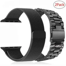 2X For Apple Watch 11/10/9876/5/4/32/SE Magnetic Milanese