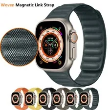 FineWoven Magnetic Link Band Strap For Apple Watch 11 10 9