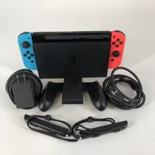Nintendo Switch OLED Console 64GB W/ Controllers/Charger/Doc