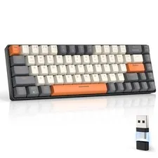 FREEWOLF K68 60% Wireless Mechanical Keyboard Dual Mode