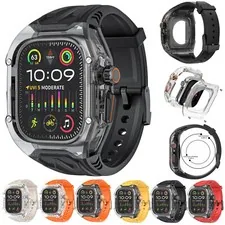Case+Silicone Bands Strap For Apple Watch Series 10 9 8 7