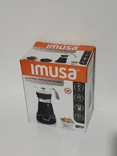 IMUSA Electric Espresso Maker - 3-6 Cup Capacity - Black