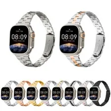 Slim Stainless Steel Apple Watch Band 38-49mm For iWatch