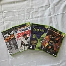 Xbox Series X Games Lot Bundle 4 Halo, Shrek, Major League
