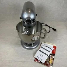 Kitchen Aid Mixer Enameled Chrome Finish 5 Quart New No