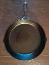 Vintage #10 S-K Cast Iron Skillet Made In USA-3 Notch-Good