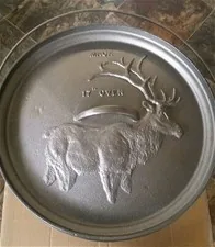 Maca 17″ Deep Cast Iron Camp Dutch Oven 29 Qt. NFB